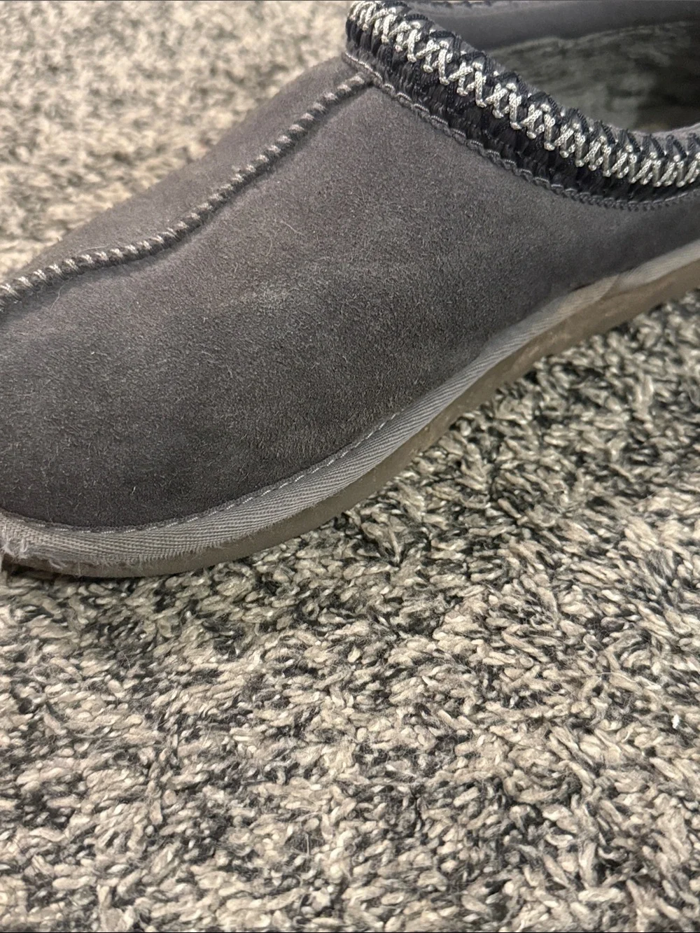 UGG Gray Suede Slip-On Loafers